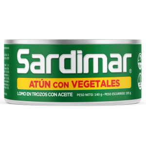 Atún Sardimar, con vegetales