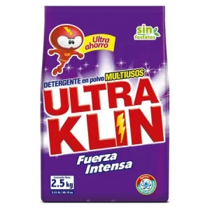 detergente en polvo ultraklin, fuerza intensa